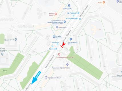 Billboard B in Kharkiv, 3х6  Pobedy pr-t, 70-D, v centr scheme