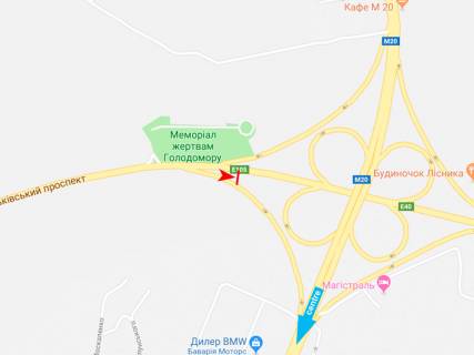 Billboard A in Kharkiv, 3х6  Akademika Kurcatova pr-t- Lozoven'kovskij av. (6) scheme