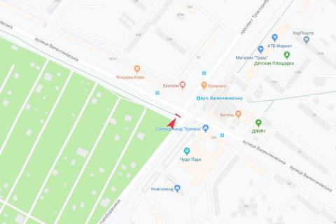 Billboard B in Kharkiv, 3х6  Тракторобудівників пр-т - Валентинівська вул., з центру scheme
