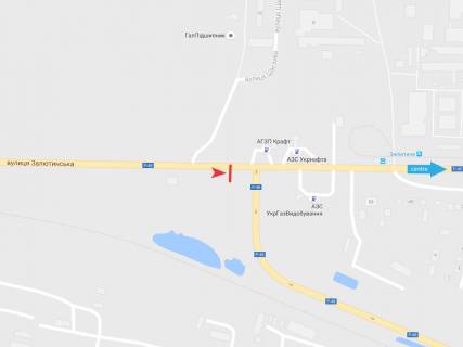 Billboard A in Kharkiv, 3х6  Zalutins'ka st.  (A1), do mista scheme