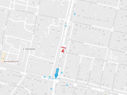 Billboard A in Kharkiv, 3х6  L'va Landau pr-t, 136, v centr scheme