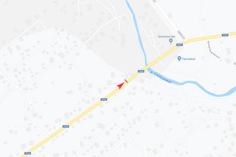 Billboard B in Lanchin, 3х6  v'ezd v gorod scheme