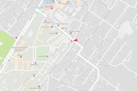 Scrolller, Scroll A in Dnipro (Dnipropetrovsk), 2.3x3.14  Lazarana st. (perehresta) - 416605 scheme