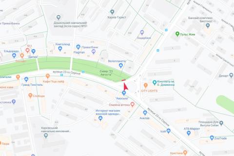 Prismatron, Prism A in Kharkiv, 3х6  23 Serpna st., 59 - Kosmonavtiv st., v centr - 471223 scheme