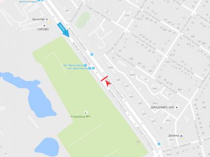 Billboard B in Kharkiv, 3х6  Klockivs'ka st., 344, z centru scheme