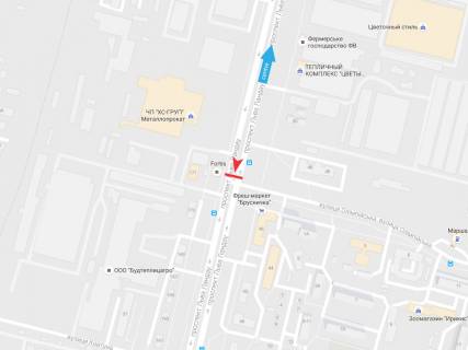 Prismatron, Prism B in Dnipro (Dnipropetrovsk), 3х6  L'va Landau pr-t + Olimpijs'ka st., z centru - 374452 scheme