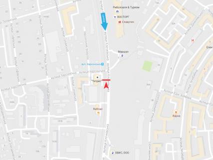 Citylight A in Kharkiv, 1,24х1,84  Klockivs'ka st., 111a (zupinka st. Hersons'ka ) (2) scheme