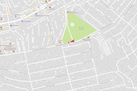 Billboard A in Dnipro (Dnipropetrovsk), 3x6  Visokovol'tna st. - park Volodi Dubinina, napramok na Zap. Sose scheme