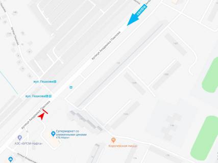 Billboard A in Kharkiv, 3х6  Akademika Pavlova st., 130-B, z centru (zup. Peskova) scheme