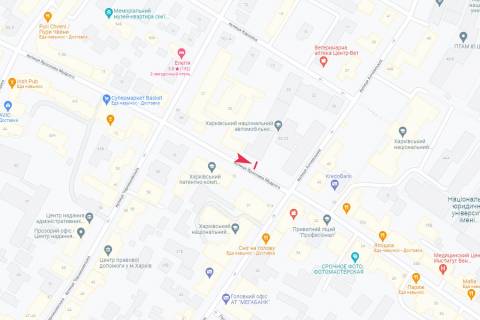 Citylight B in Kharkiv, 1,24х1,84  Aroslava Mudrogo st., 25 scheme