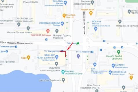 Video Billboard A in Kyiv, 37,76х8,96  Geroiv polku "Azov" st., 12 (BC Lake Plaza) - 497089 scheme