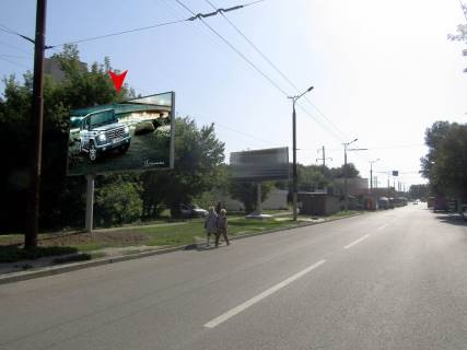 Billboard B in Dnipro (Dnipropetrovsk), 3x6  Topola - 3 z/m,  Panikahi st. (gluhij kut marsrutok) Photo 1