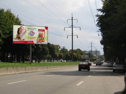 Billboard A in Dnipro (Dnipropetrovsk), 3x6  Oleksandra Pola prosp., 88 (Napramok ruhu vgoru) Photo 1