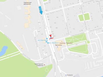 Citylight B in Zaporizhzhya Klockovskaa st. 280 (ostanovka st. Alekseevskaa ) scheme