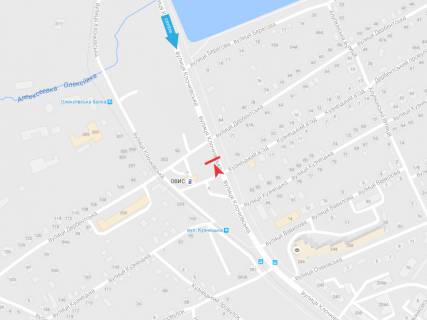 Billboard B in Kharkiv, 3х6  Klockivs'ka st. - Dobrocinciv (Derbents'ka) st., z centru scheme