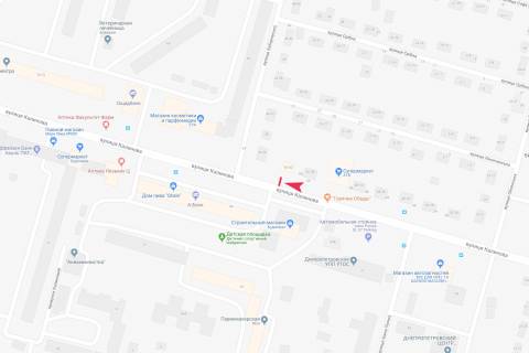 Billboard A in Dnipro (Dnipropetrovsk), 3x6  Kalinova st., 60 (Magazin "ATB") scheme