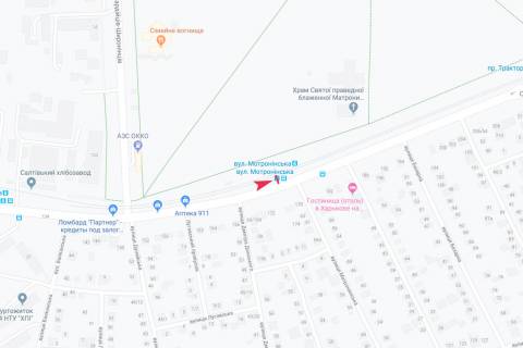 Citylight B in Kharkiv, 1,24х1,84  Saltivs'ke sose (navproti budinku No 176) (zupinka Marii Zan'kovec'koi (Motronins'ka)), z centru scheme