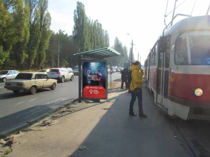 Citylight B in Kharkiv, 1,24х1,84  Klockivs'ka st., 111a (zupinka st. Hersons'ka ) (2) Photo 1