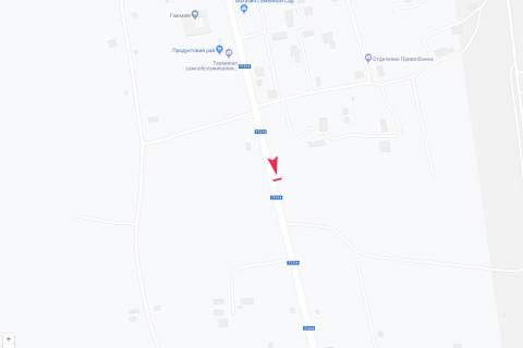 Billboard B in Markivka, 3х6  vyezd iz goroda v storonu Belovodska, doroga T-13-14 scheme