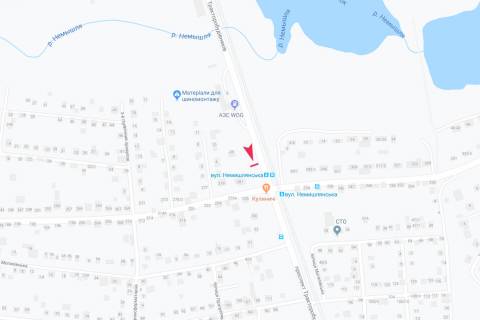 Billboard A in Dnipro (Dnipropetrovsk), 3х6  Traktorobudivnikiv pr-t - Nemislans'ka st., 285, v centr scheme