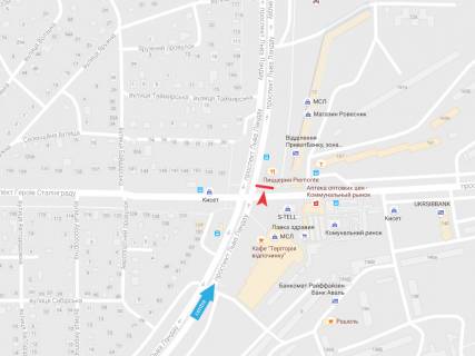 Backlight A in Zaporizhzhya L'va Landau pr-t, 12 + Geroev Stalingrada pr-t, v centr scheme