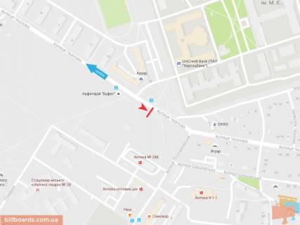 Prismatron, Prism A in Zaporizhzhya Ckalova st. - Lesoparkovaa st., iz centra - 54586 scheme