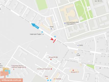 Prismatron, Prism A in Zaporizhzhya Ckalova st. - Lesoparkovaa st., iz centra - 54584 scheme