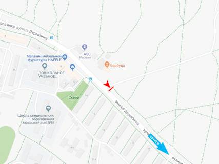 Prismatron, Prism B in Dnipro (Dnipropetrovsk), 3х6  Derev'anka st. (navproti b. No 16), v centr - 416812 scheme