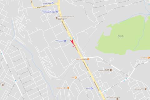 Prismatron, Prism A in Dnipro (Dnipropetrovsk), 3x6  Zaporiz'ke sose, Topola -1 z/m  (STO "DRIVE") - 416740 scheme