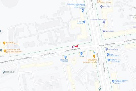 Billboard A in Kharkiv, 1,24х1,84  Novgorods'ka st. - Nauki prosp., 25 scheme