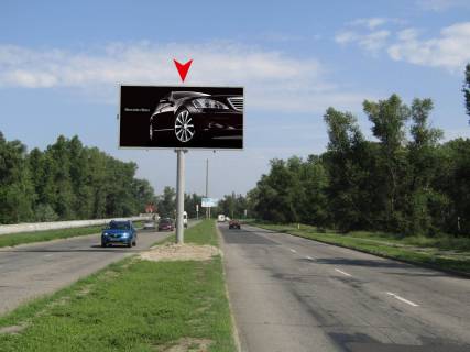 Billboard A in Dnipro (Dnipropetrovsk), 3x6  Ust'-Samars'kij mist,  napramok do st. Malinovs'kogo Photo 1