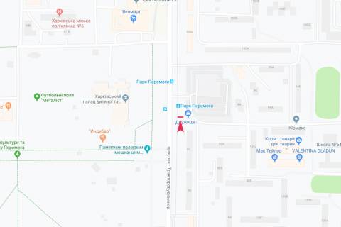 Billboard A in Kharkiv, 1,24х1,84  Traktorobudivnikiv, 92 (zupinka park Peremogi), z centru scheme
