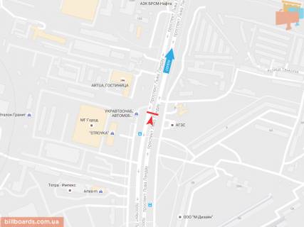 Prismatron, Prism A in Zaporizhzhya L'va Landau pr-t + Tankopia st., v centr - 54702 scheme