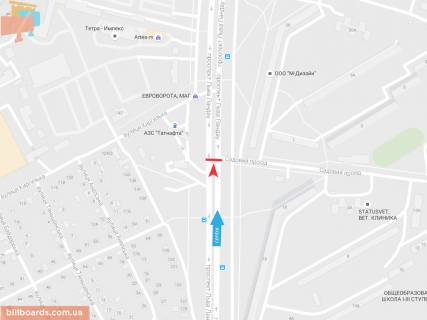 Prismatron, Prism A in Zaporizhzhya L'va Landau pr-t + Sadovyj proezd, v centr - 54715 scheme