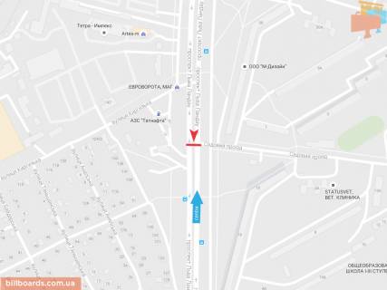 Prismatron, Prism B in Zaporizhzhya L'va Landau pr-t + Sadovyj proezd, iz centra - 54718 scheme