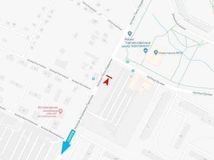 Billboard A in Kharkiv, 3х6  Akademika Pavlova st. - Bucmi st., z centru scheme