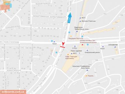 Prismatron, Prism B in Zaporizhzhya L'va Landau pr-t + Geroev Stalingrada pr-t,136d, iz centra - 54733 scheme