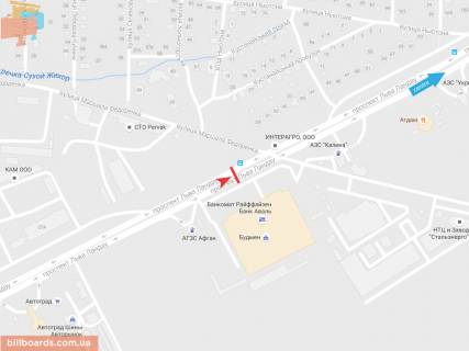 Prismatron, Prism A in Zaporizhzhya L'va Landau pr-t + Marsala Fedorenko st., v centr - 54754 scheme