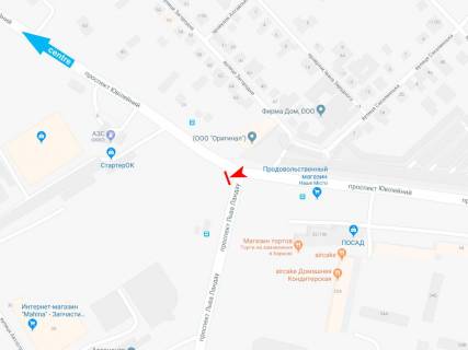 Prismatron, Prism B in Dnipro (Dnipropetrovsk), 3х6  Uvilejnij pr-t - L'va Landau pr-t, v centr - 374326 scheme