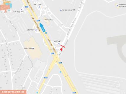 Prismatron, Prism A in Zaporizhzhya L'va Landau pr-t + Gagarina pr-t (4), v centr - 54776 scheme