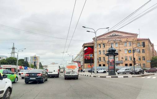 Billboard A in Kharkiv, 5,76х11,52   Gagarina pr-t, 20, m. Pr-t Gagarina, centr (ORGTEHNIKA, gipermarket KLASS, Avtovokzal "Levada", doroga z aeroportu) *vertikal'nij Photo 1