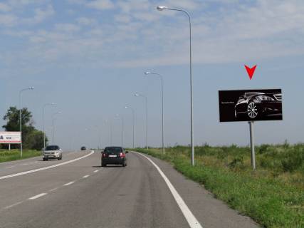Billboard A in Dnipro (Dnipropetrovsk), 3x6  Aeroportivs'ka st., 200 m do povorotu v aeroport (storona A) Photo 1