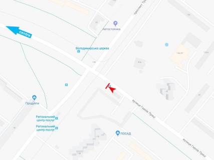 Citylight B in Kharkiv, 1,24х1,84  Geroiv Praci st. - Traktorobudivnikiv pr-t, 152-B (zupinka Volodimirs'ka cerkva), v centr scheme