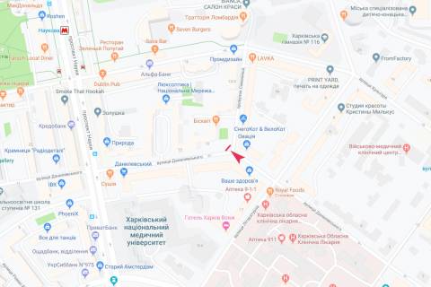 Scrolller, Scroll A in Kharkiv, 3,1х2,2  Danilevs'kogo st. - Samokisa st., v centr - 471471 scheme