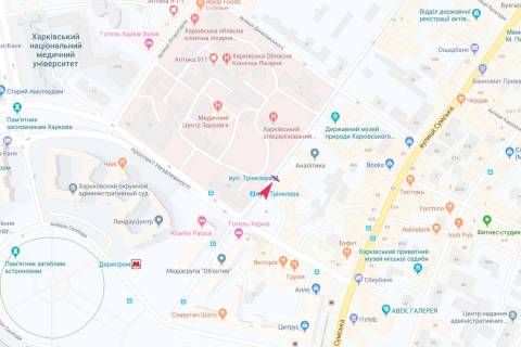 Citylight A in Kharkiv, 1,24х1,84  Trinklera st., 6 (zupinka Trinklera), z centru scheme
