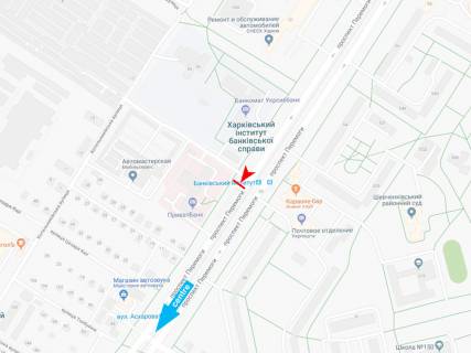Billboard A in Dnipro (Dnipropetrovsk), 3х6  Peremogi pr-t, 53, v centr scheme