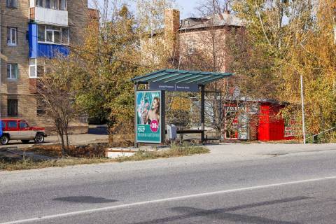 Billboard B in Kharkiv, 1,24х1,84  Meref'ans'ke sose, 20 (zupinka Rezervna), v centr Photo 1