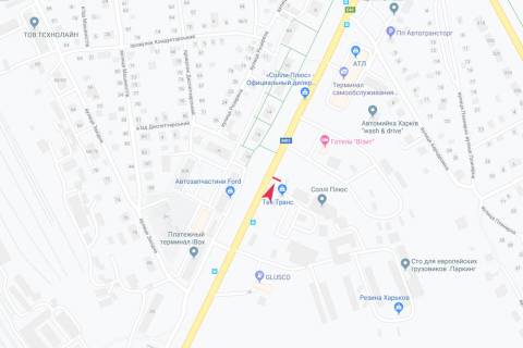 Billboard A in Kharkiv, 3х6  Meref'ans'ke sose, 13, v centr scheme