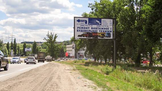 Billboard A in Kharkiv, 3х6  Viizd v m. Harkiv rinok Losk. Pisocin - Harkiv, z mista Photo 1