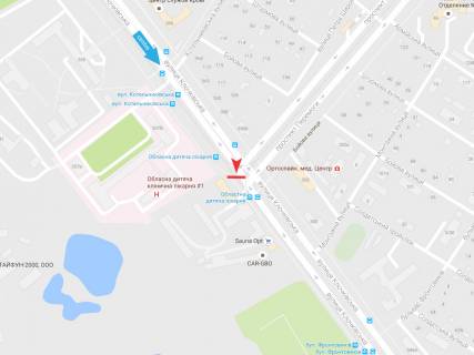 Billboard A in Kharkiv, 3х6  Klockivs'ka st., 337, v centr scheme